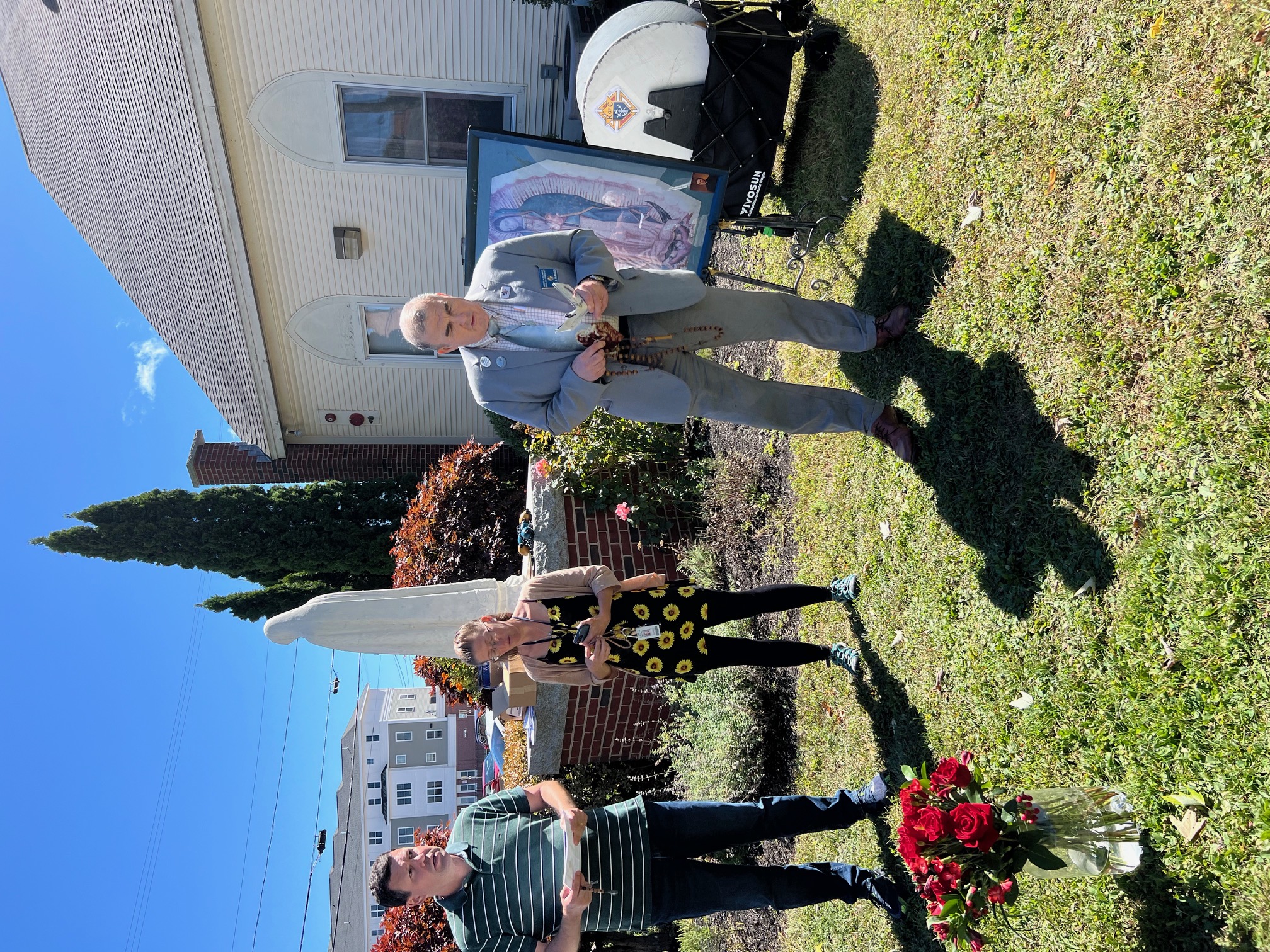SK Paul McManus leading the Rosary outside St Mary Church Dover on September 8th when the Church celebrates the Nativity of the Blessed Virgin Maryjpg